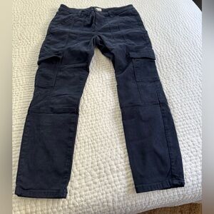 Joie blue cotton cargo pants